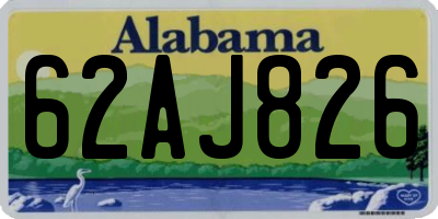 AL license plate 62AJ826