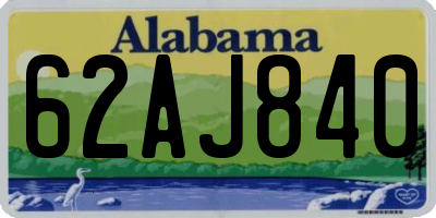 AL license plate 62AJ840