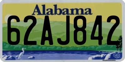 AL license plate 62AJ842
