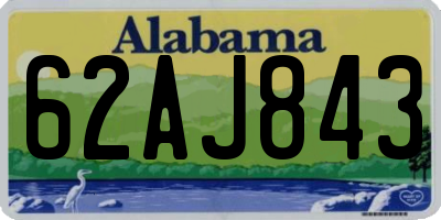 AL license plate 62AJ843