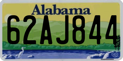 AL license plate 62AJ844