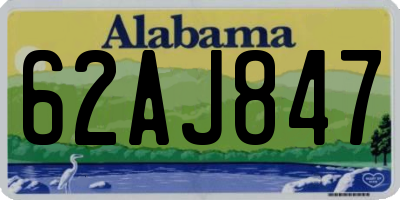 AL license plate 62AJ847