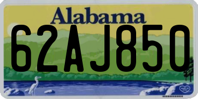 AL license plate 62AJ850