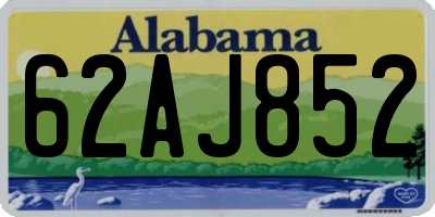 AL license plate 62AJ852