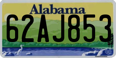 AL license plate 62AJ853