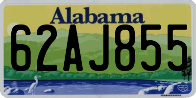 AL license plate 62AJ855