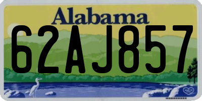 AL license plate 62AJ857