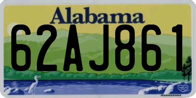 AL license plate 62AJ861