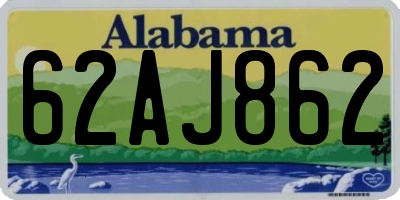 AL license plate 62AJ862