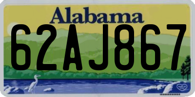 AL license plate 62AJ867