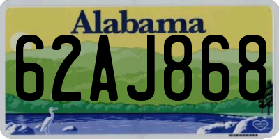 AL license plate 62AJ868