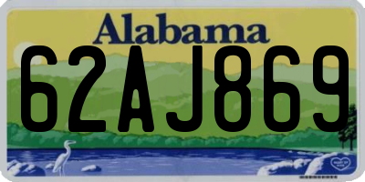 AL license plate 62AJ869