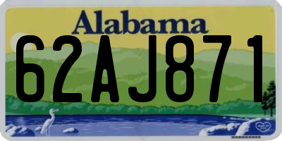 AL license plate 62AJ871