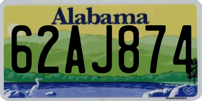 AL license plate 62AJ874