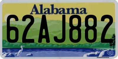 AL license plate 62AJ882
