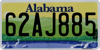 AL license plate 62AJ885