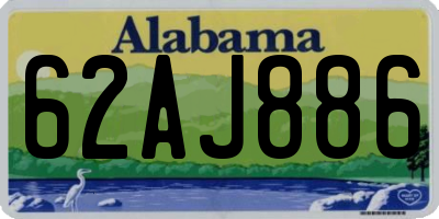 AL license plate 62AJ886