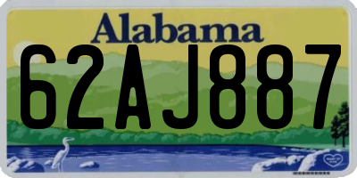 AL license plate 62AJ887
