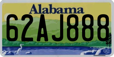 AL license plate 62AJ888