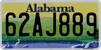 AL license plate 62AJ889