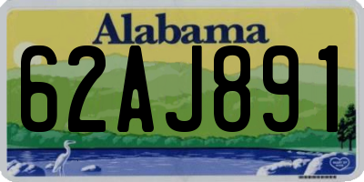 AL license plate 62AJ891