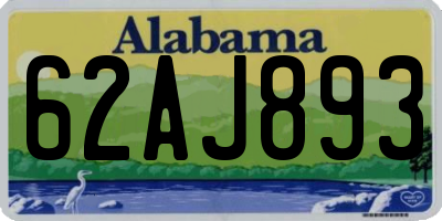 AL license plate 62AJ893