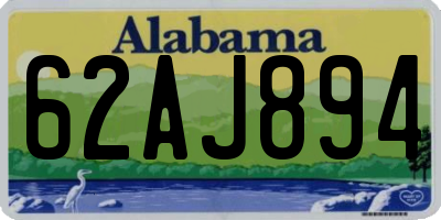 AL license plate 62AJ894