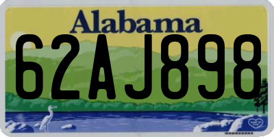 AL license plate 62AJ898