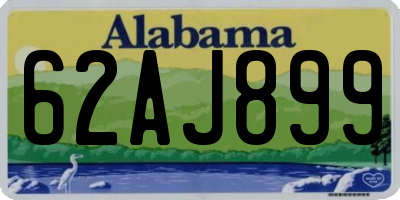 AL license plate 62AJ899