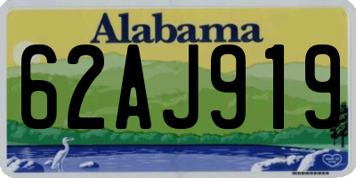AL license plate 62AJ919