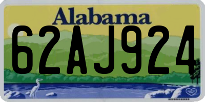AL license plate 62AJ924