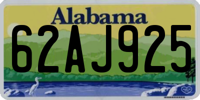 AL license plate 62AJ925