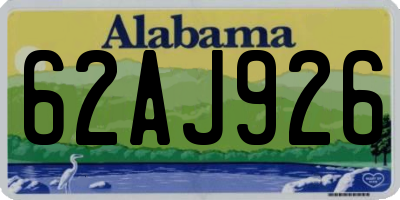 AL license plate 62AJ926