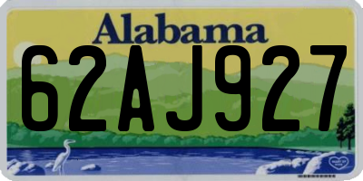 AL license plate 62AJ927