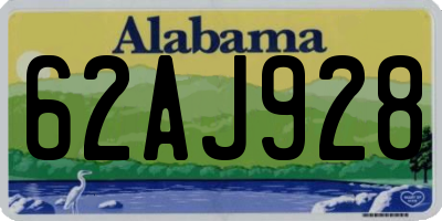 AL license plate 62AJ928