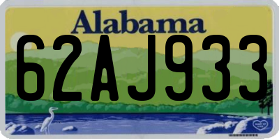 AL license plate 62AJ933
