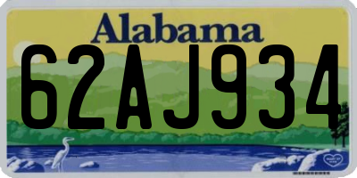 AL license plate 62AJ934