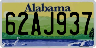 AL license plate 62AJ937