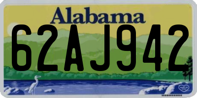 AL license plate 62AJ942