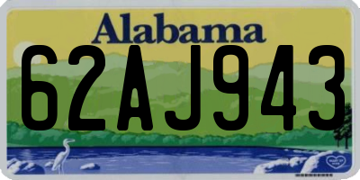 AL license plate 62AJ943
