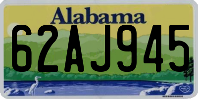 AL license plate 62AJ945