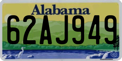 AL license plate 62AJ949