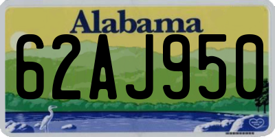 AL license plate 62AJ950