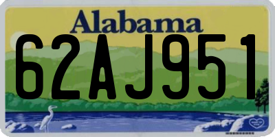 AL license plate 62AJ951
