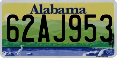AL license plate 62AJ953