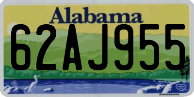 AL license plate 62AJ955