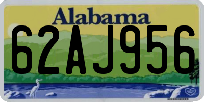 AL license plate 62AJ956