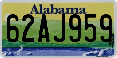AL license plate 62AJ959