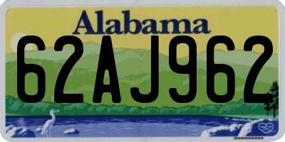 AL license plate 62AJ962