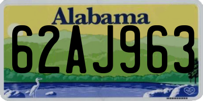 AL license plate 62AJ963